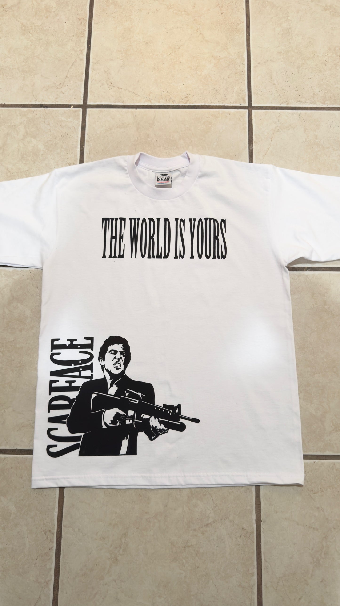 The world is yours SHIRT(100% Heavyweight Cotton PROCLUB)