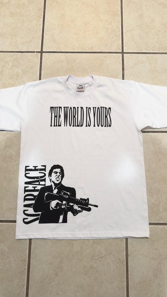 The world is yours SHIRT(100% Heavyweight Cotton PROCLUB)